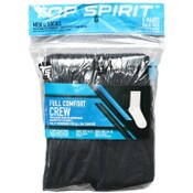 Wholesale - 5pk BLACK FULL CUSHIONED CREW SOCKS, UPC: 191730263534